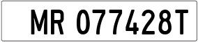 Truck License Plate